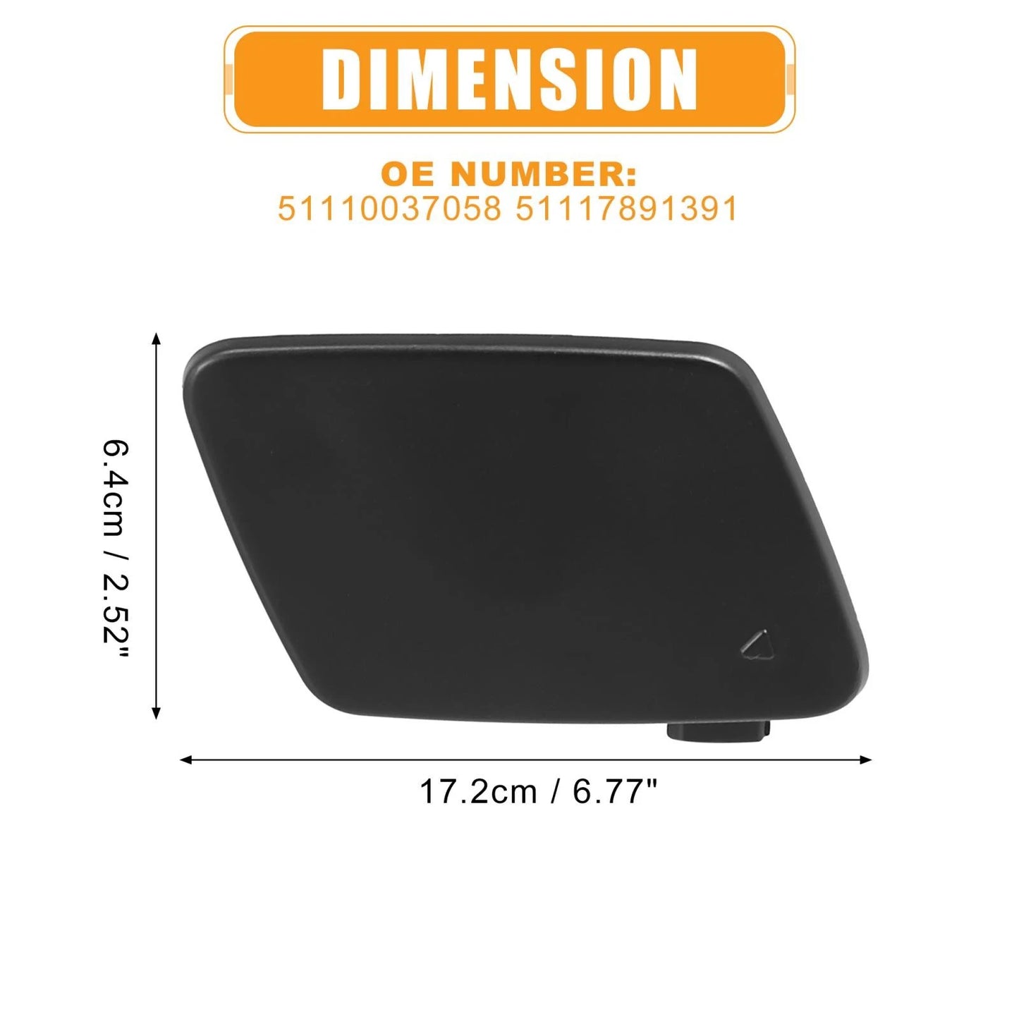 Front Bumper Tow Hook Cover for BMW 328i Base 2012-2015