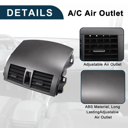 Center Dash A/C Outlet Air Vent Panel for Toyota Corolla (2008-2013)