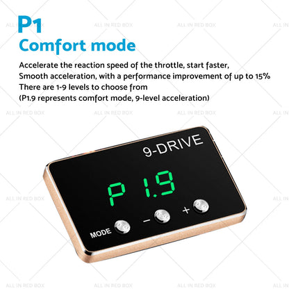 Black EVC Throttle Controller for Jeep Grand Cherokee WK2 (2011-2021)