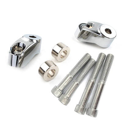 39mm 49mm Chrome Short Front Turn Signal Mounts for Harley Sportster FXR