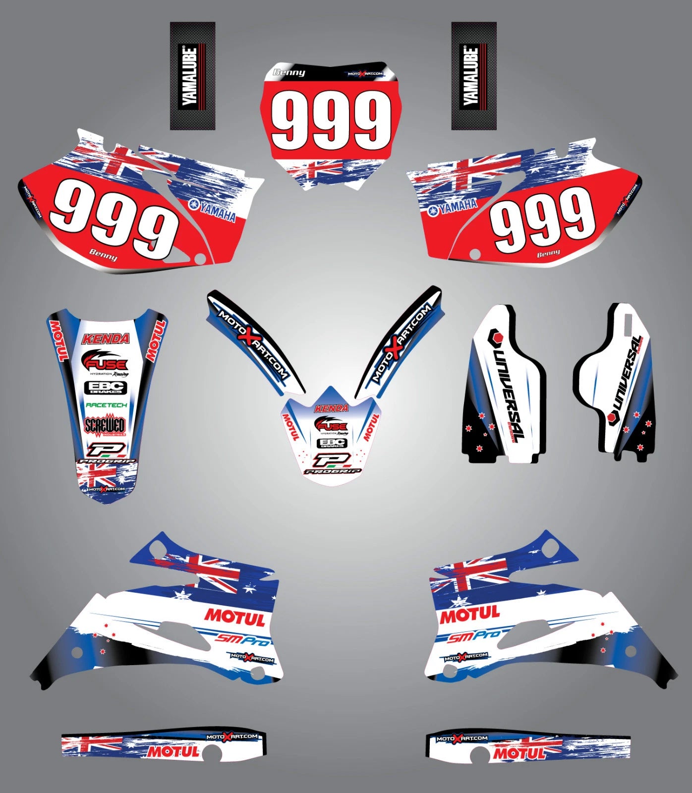 AUSSIE PRIDE Custom Graphic Kit for Yamaha YZ 450F (2006-2007)