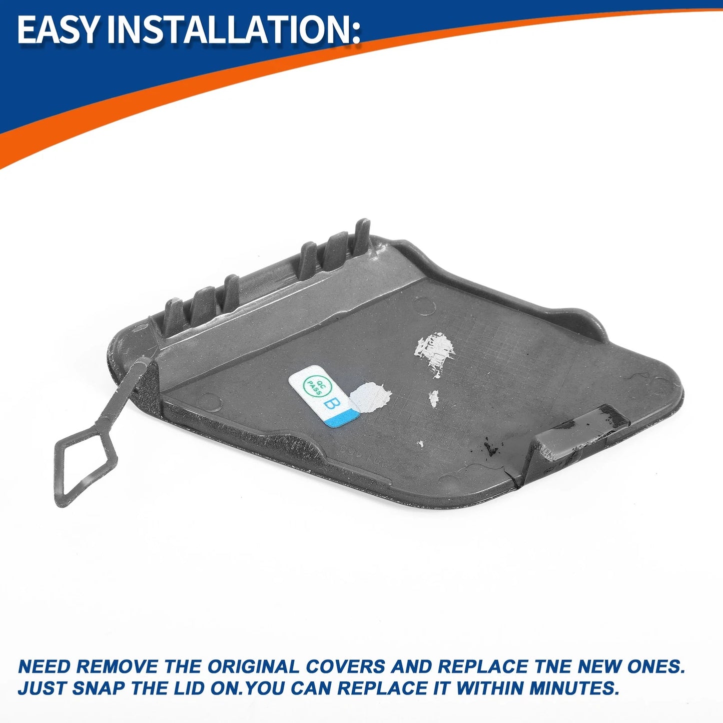 Rear Tow Hook Cover for BMW 1 Series F20 F21 (2011-2019) Black