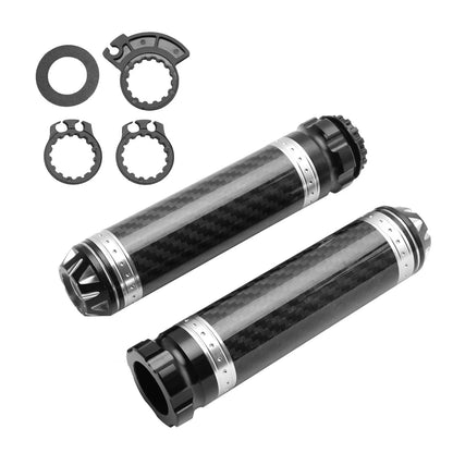 7/8" Carbon Motorcycle Handlebar Grips for Universal Motorcycles