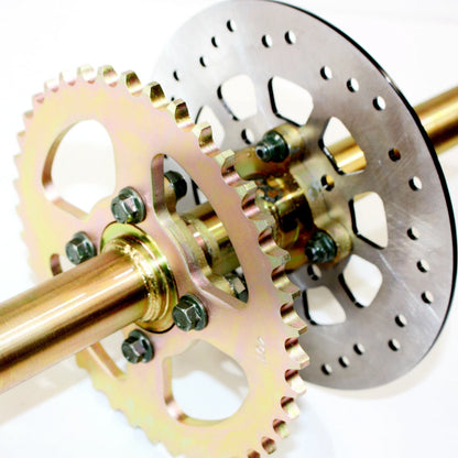 1140mm Rear Axle Assembly, Sprocket & Rotor for 250cc Quad ATV