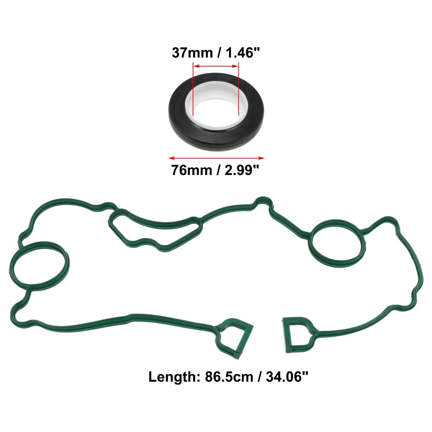 Timing Cover Seal Gaskets Set for Chrysler 300 (2005-2019) for Ram 1500
