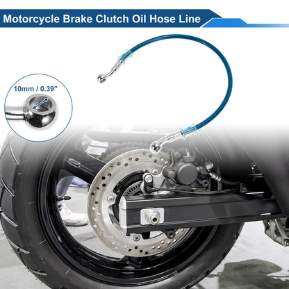 50cm Motorcycle Brake Clutch Oil Hose Line Blue