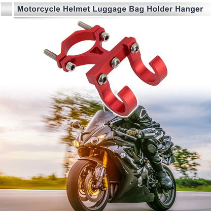 Arc Aluminum Alloy Motorcycle Hanging Hook Hexagon Wrench Screw Washer 1Set Red