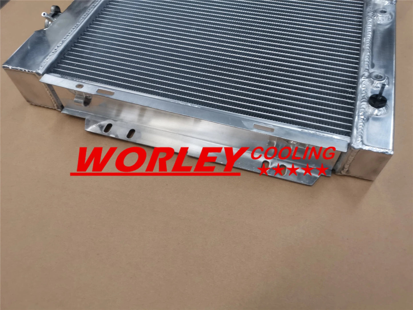 3 Row Aluminum Radiator for Ford Mustang Falcon Comet 3.3 L6 4.3 4.7 V8 (1963-1965)