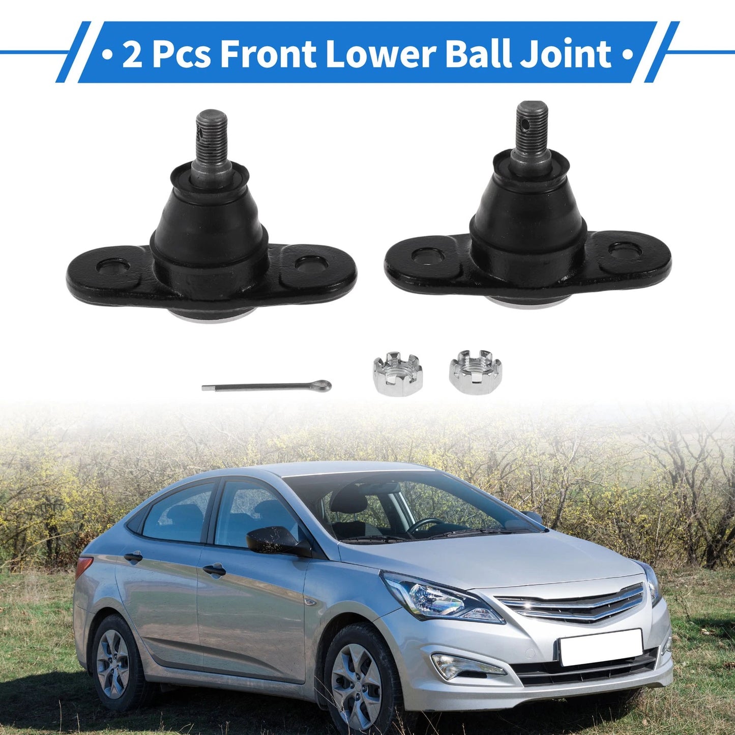 Front Lower Ball Joints for Hyundai Accent (2005-2010)