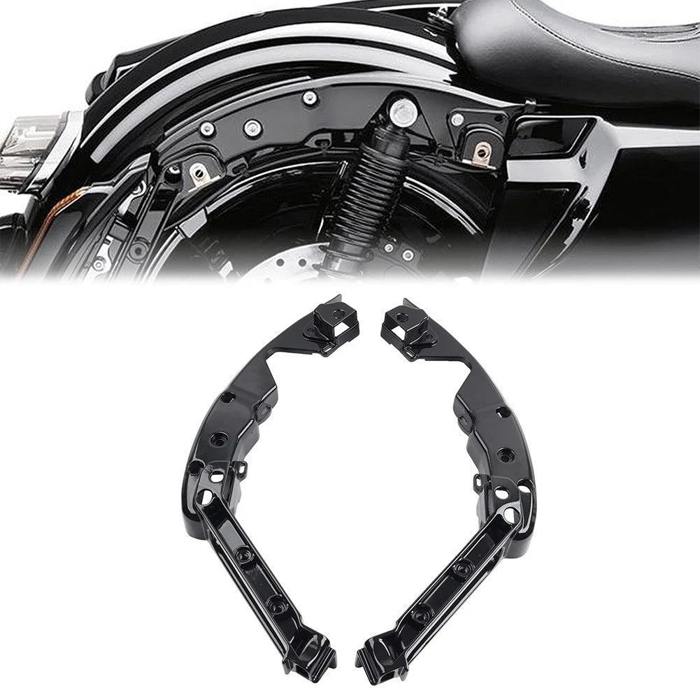 Black Rear Fender Support Bracket for Harley Touring CVO Street Road Glide (14-25)