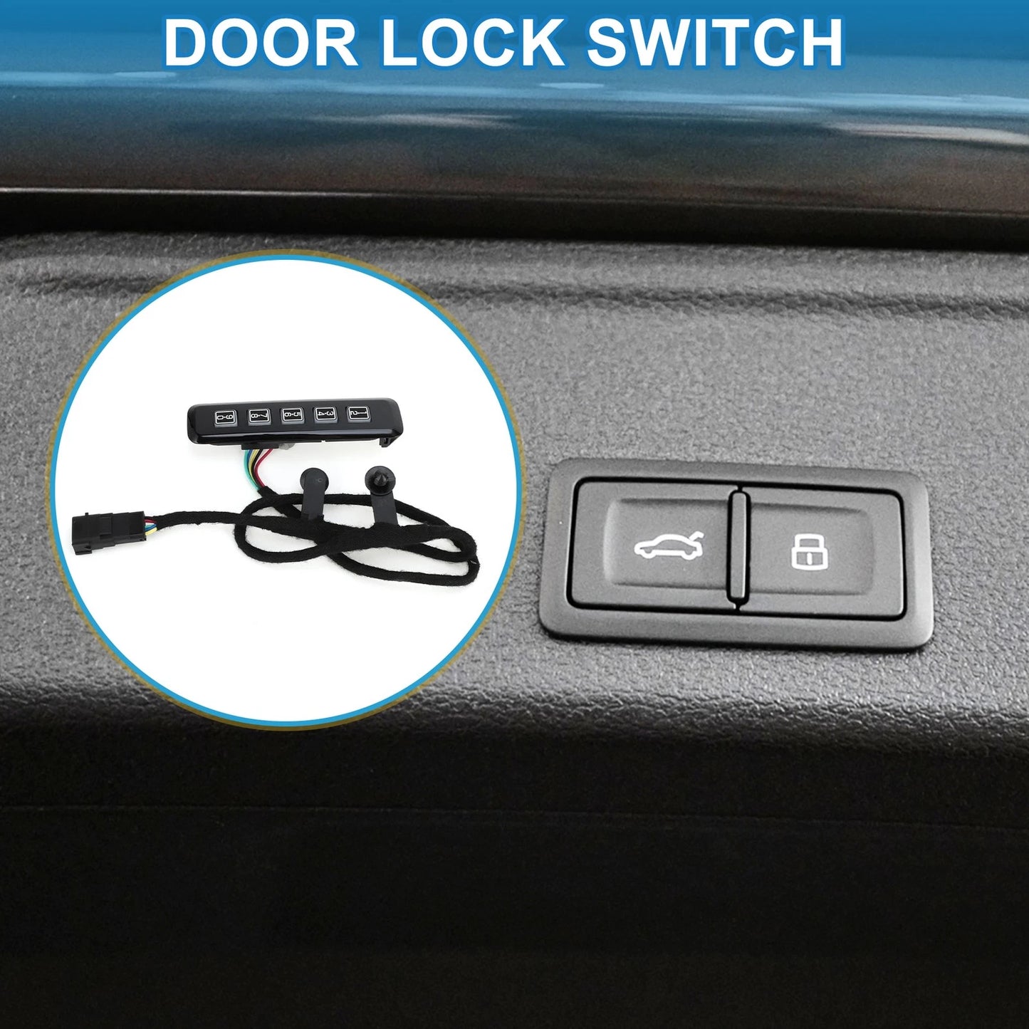 Car Door Lock Switch for Ford F-150, F-250, F-350 (2011-2014)
