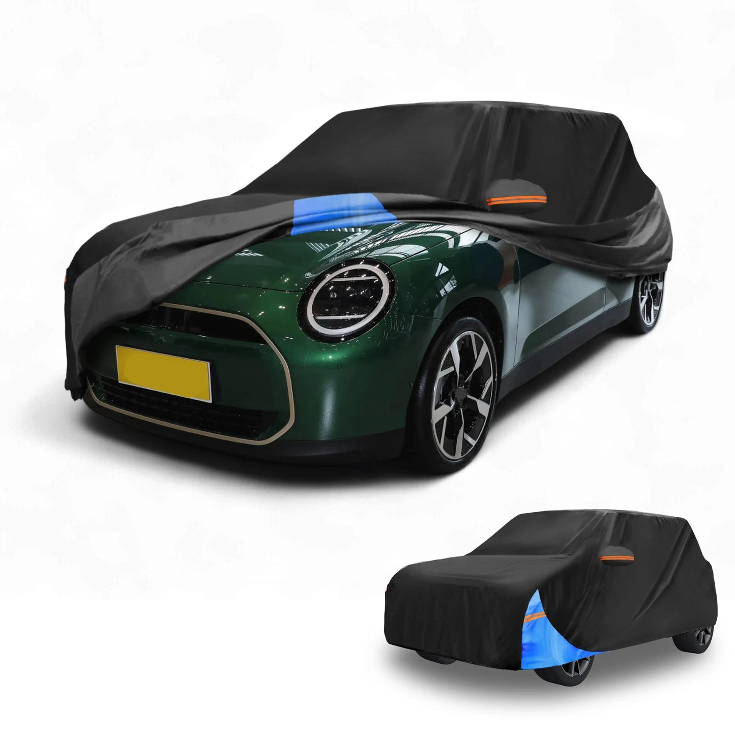 Waterproof All Weather Car Cover for BMW Mini Cooper (2002-2021) Black 210D-PU