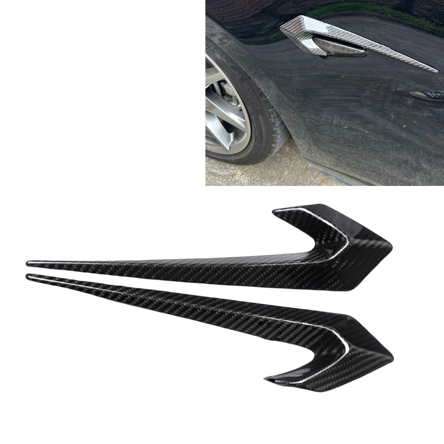 2 x Side Air Flow Fender Vent Trims for Mazda MX-5 Miata (2016-2023)