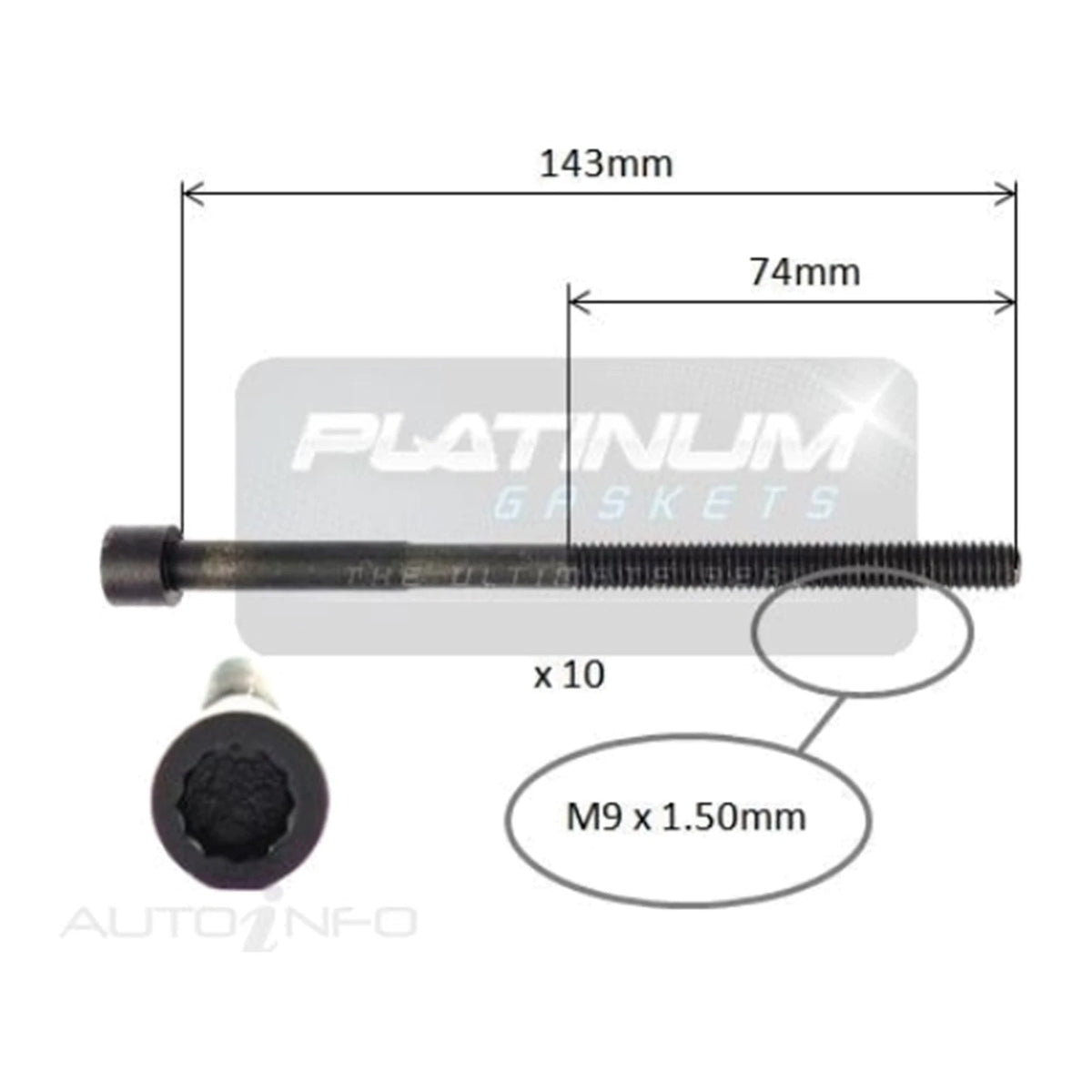 Engine Cylinder Head Bolt Set for Toyota Prius C NHP10 1.5L 4cyl (2012-2017)