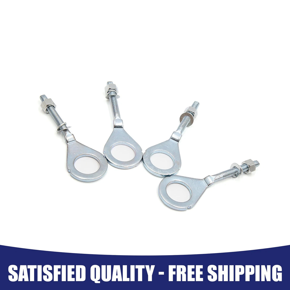 4 x 18mm Dia Metal Chain Axle Adjuster Tensioner for Motorcycle Universal