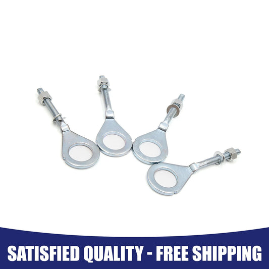 4 x 18mm Dia Metal Chain Axle Adjuster Tensioner for Motorcycle Universal