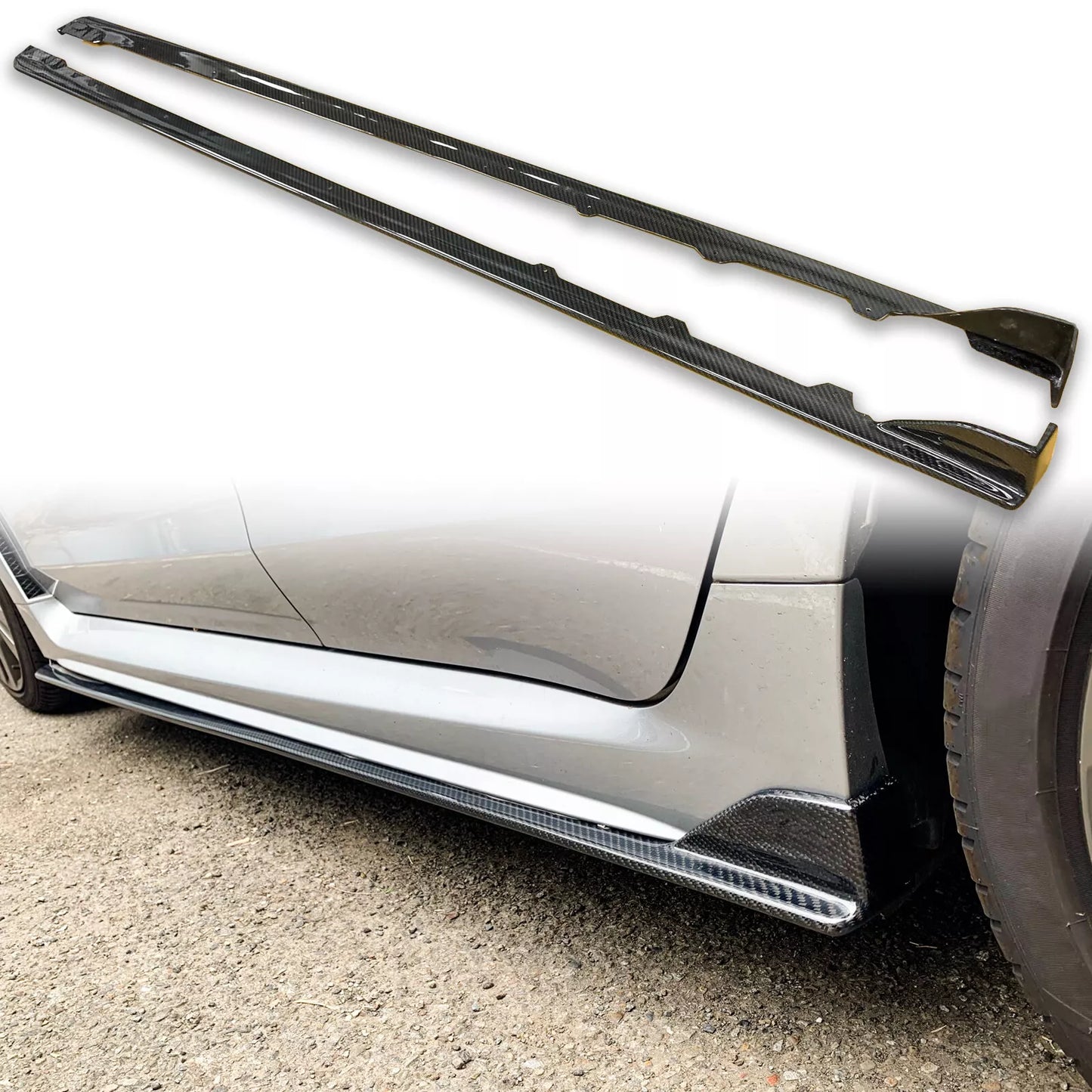 Side Skirt Extensions for Subaru WRX STI VA Sedan (2014-2020)