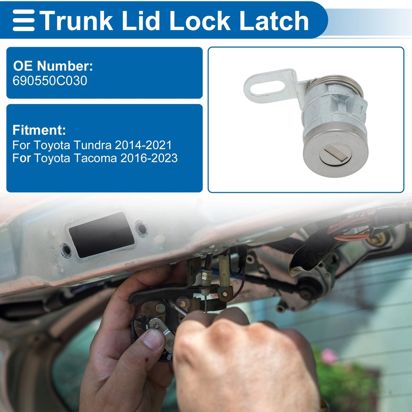 Boot Lock Cylinder for Toyota Tundra (2014-2021) - 1 Set