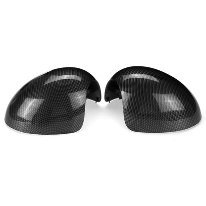Carbon Look Wing Mirror Cover Caps for MINI Cooper (2007–2013)