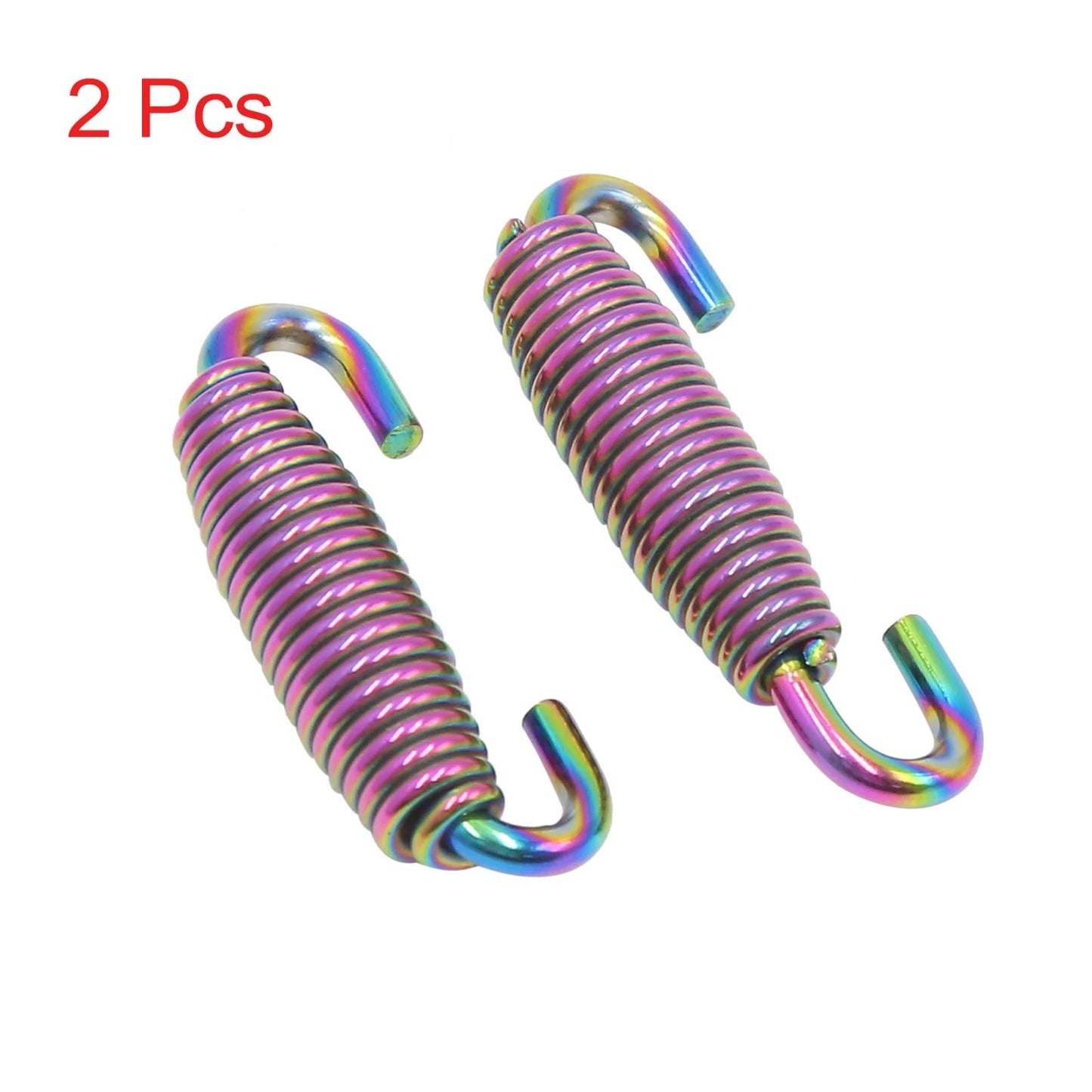 2pcs 59mm Colorful Stainless Exhaust Muffler Pipe Swivel Spring for Make Model