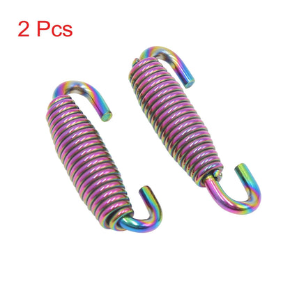 2pcs 59mm Colorful Stainless Exhaust Muffler Pipe Swivel Spring for Make Model