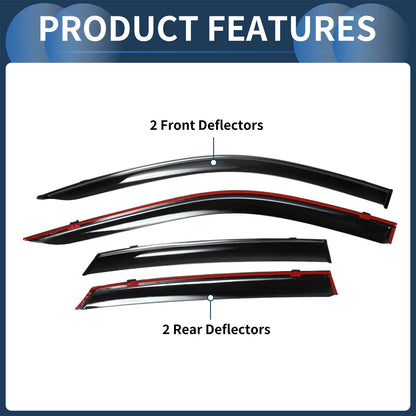 Window Deflectors 1 Set for Honda Civic Sedan (2022)