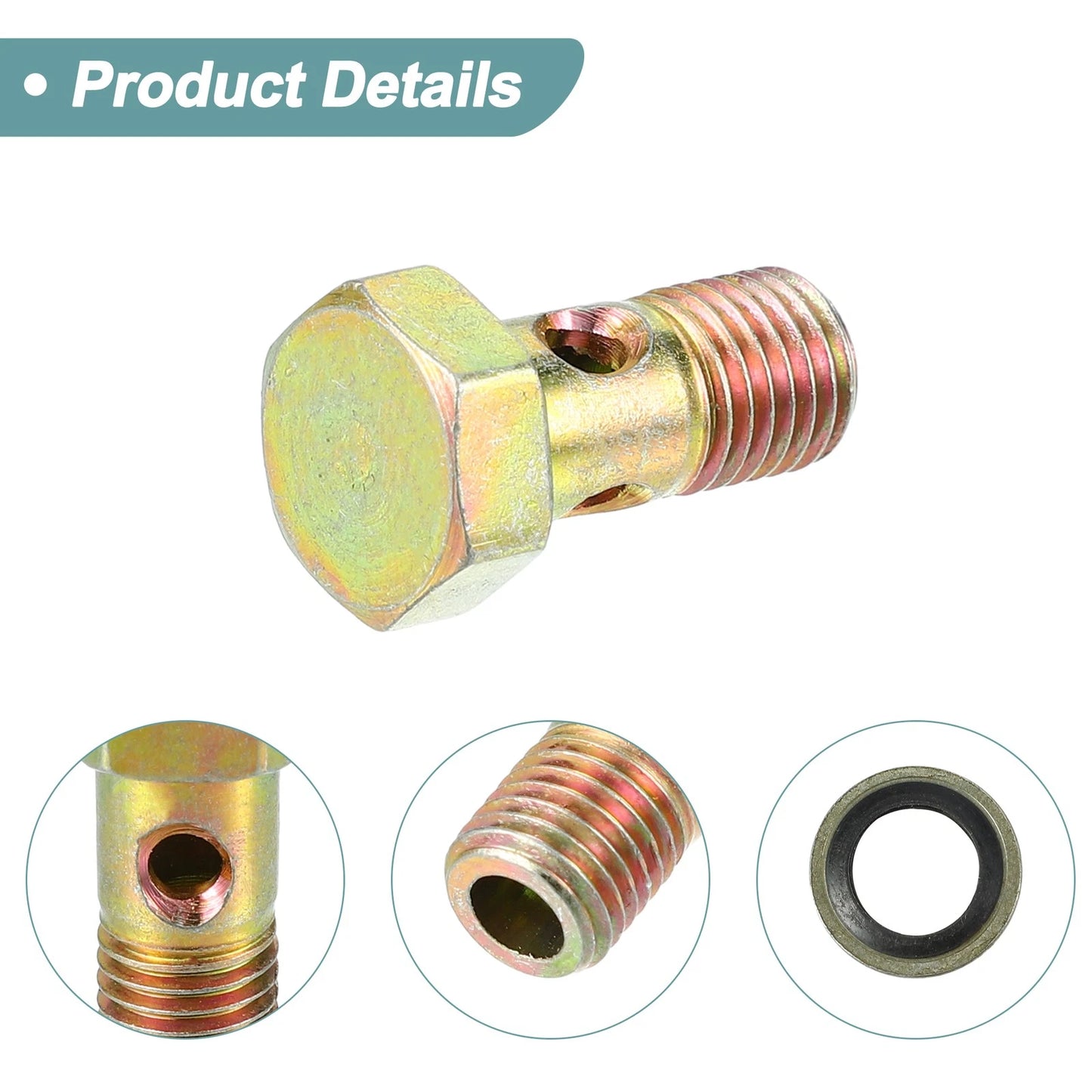 Bolt Screws / 2 x M8x1 23mm Hollow / for Motorcycle