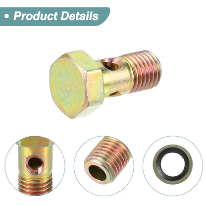 Bolt Screws / 2 x M8x1 23mm Hollow / for Motorcycle