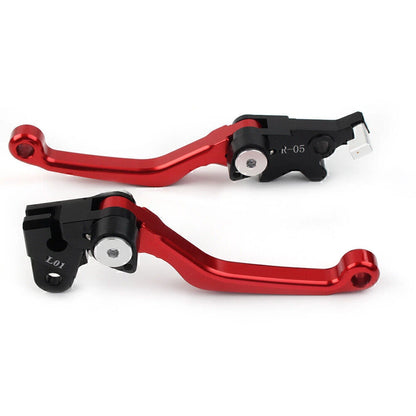 Red CNC Pivot Brake Clutch Levers for Honda XR250 XR400 (1995-2007)