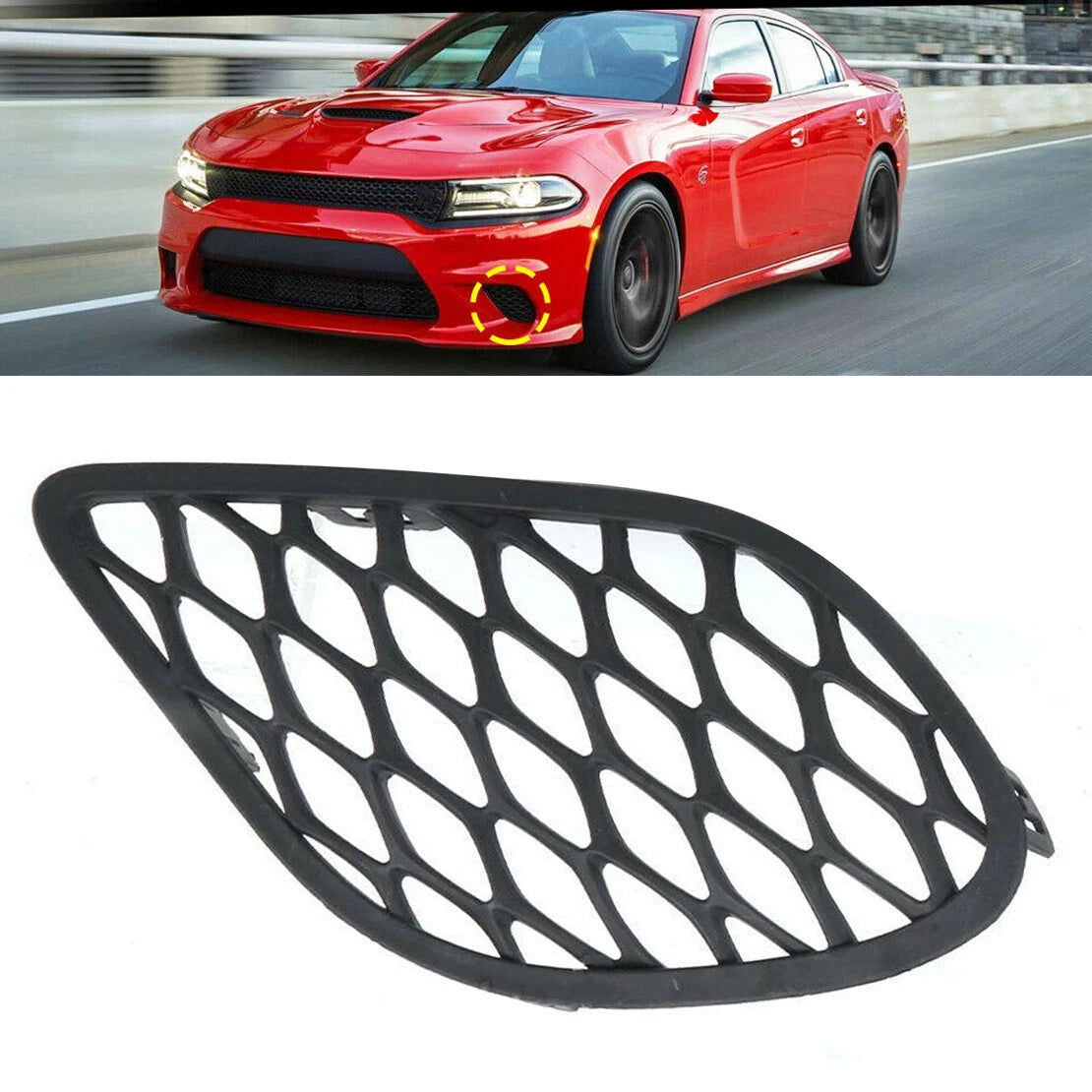 Left Front Fog Light Cover for Dodge Charger (2015-2018)