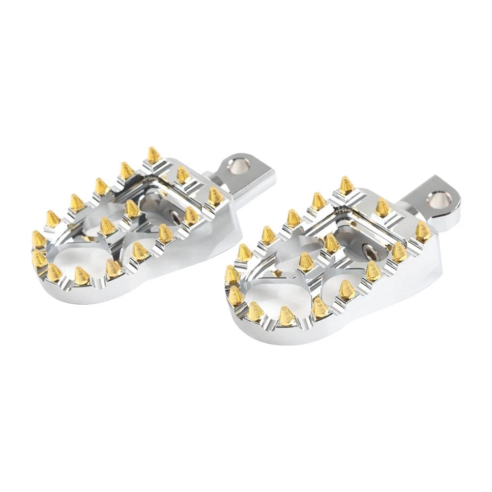 CNC Wide Fat Foot Pegs for Harley Dyna Sportster (2004-2023)