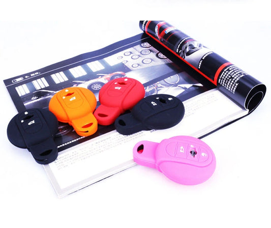 1X Black Silicone Key Case FOB Cover Fit for Mini Cooper F55 F56 F60 2015-2020