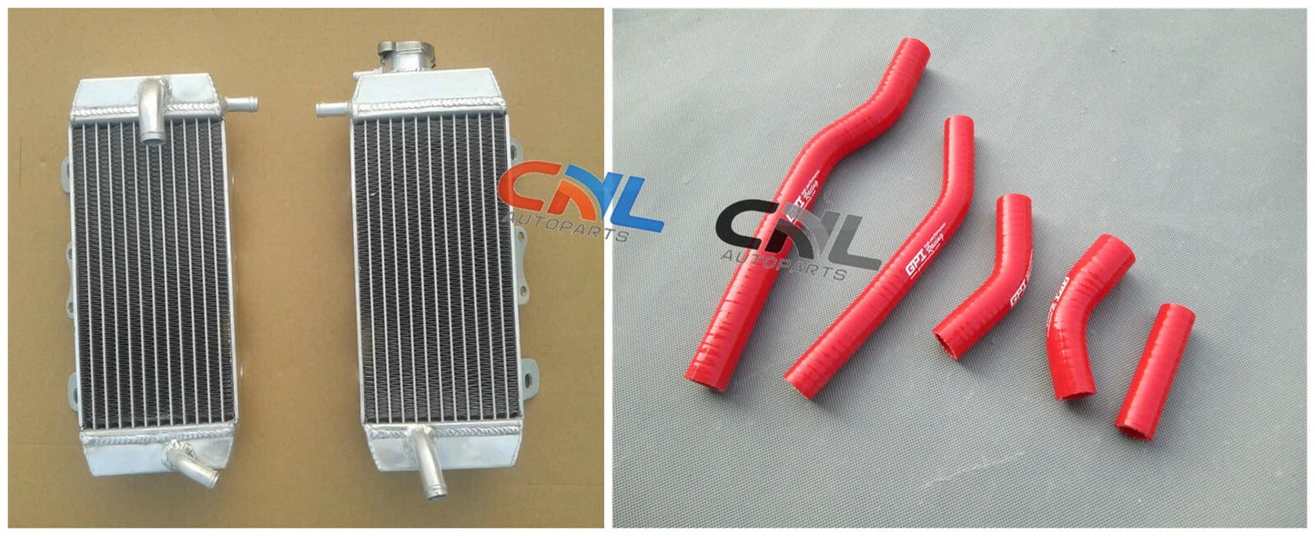 Aluminum Radiator & RED Hose for YAMAHA YZF250 YZ250F (2006)