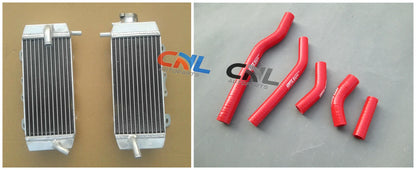 Aluminum Radiator & RED Hose for YAMAHA YZF250 YZ250F (2006)