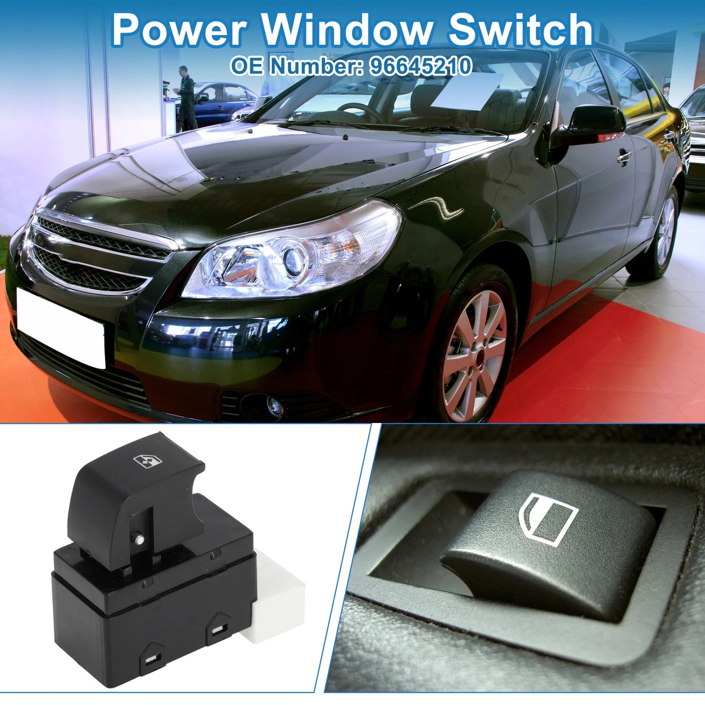 Passenger Side Power Window Switch for Chevrolet Epica