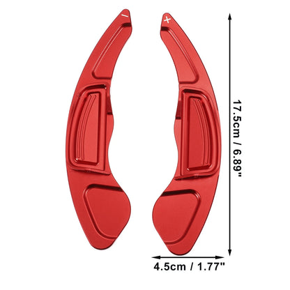 Red Steering Wheel Shift Paddle Shifter Cover for Honda Civic (2009-2011)