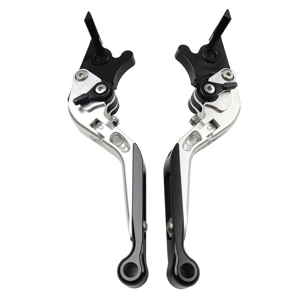 Silver CNC Extendable Brake Clutch Levers for BMW S1000XR (2015-2021)