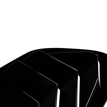 2 x Gloss Black Rear Side Window Louvers for BMW X6 E71 E72 (2008-2014)