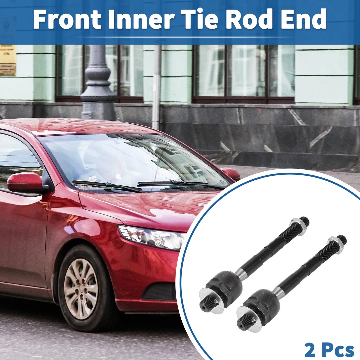 Front Inner Tie Rod End Links for Kia Sorento, Hyundai Santa (2003-2020)