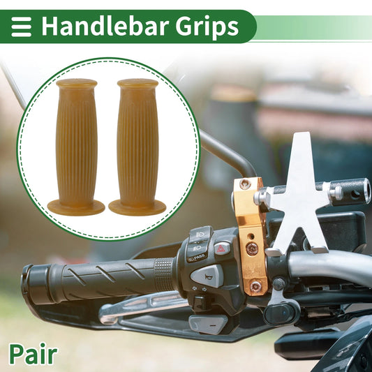 25mm Motorcycle Hand Grips Cover Handlebar Cover TPU Clear Brown for Make Model