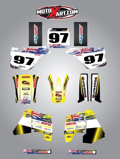 AUSSIE PRIDE Custom Graphic Kit for Suzuki RM 250 (1989-1992)