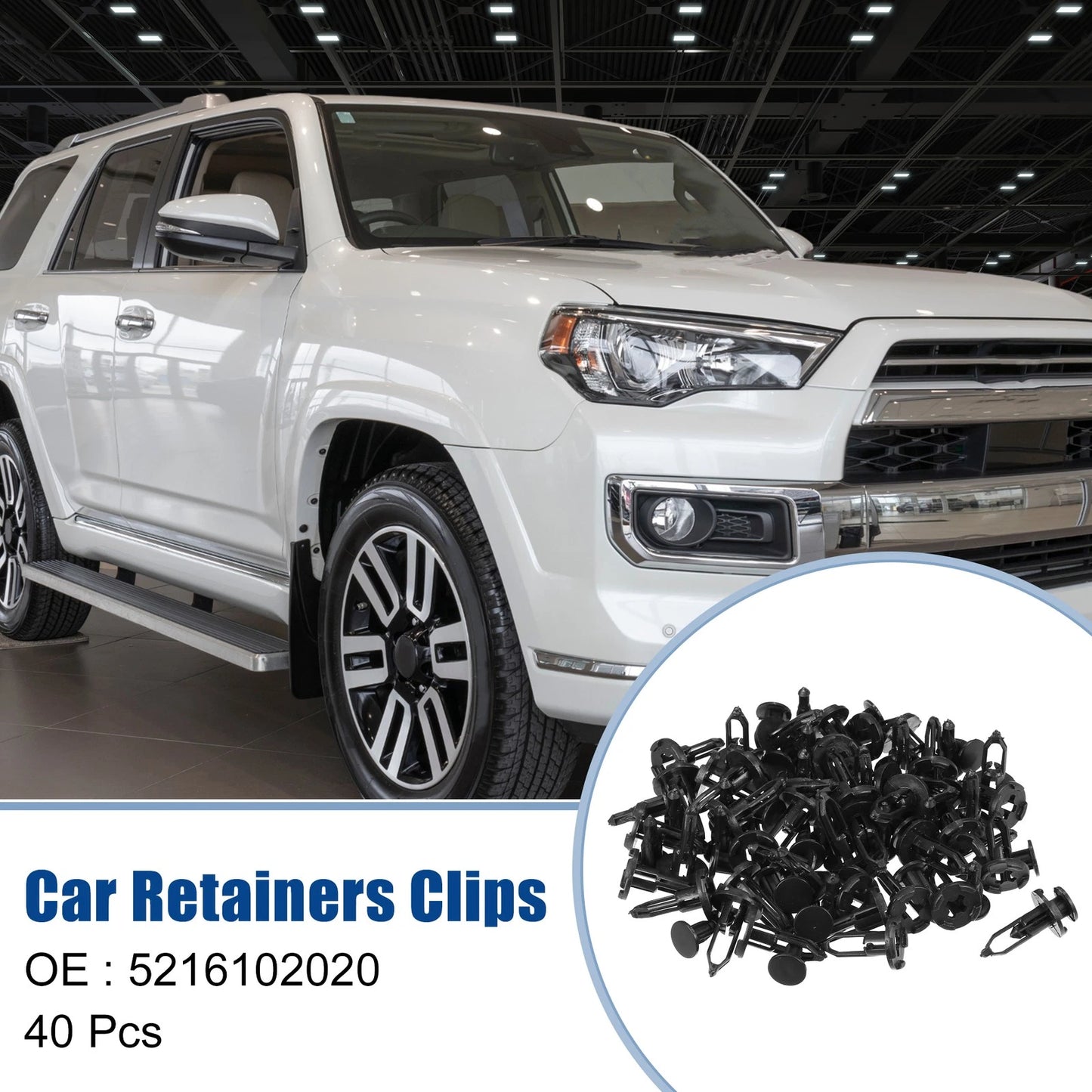 40 Pcs Front Bumper Retainers Clips for Toyota Corolla (2019-2022)