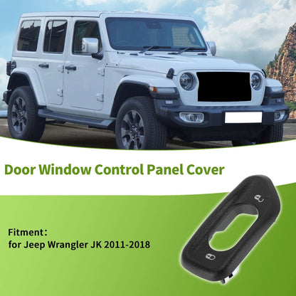 Front Left Window Switch Bezel Cover for Jeep Wrangler (2007-2018)
