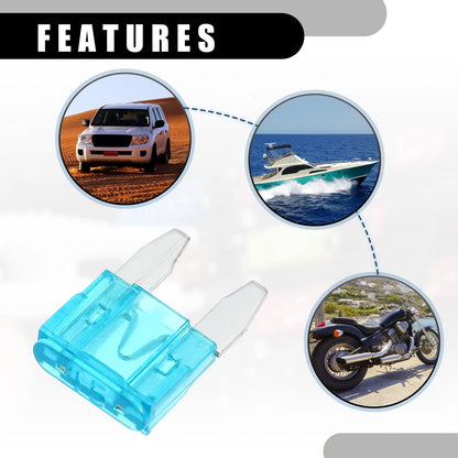 5 x Mini 15AMP APM/ATM Blade Fuses for Car Short Circuit Protection