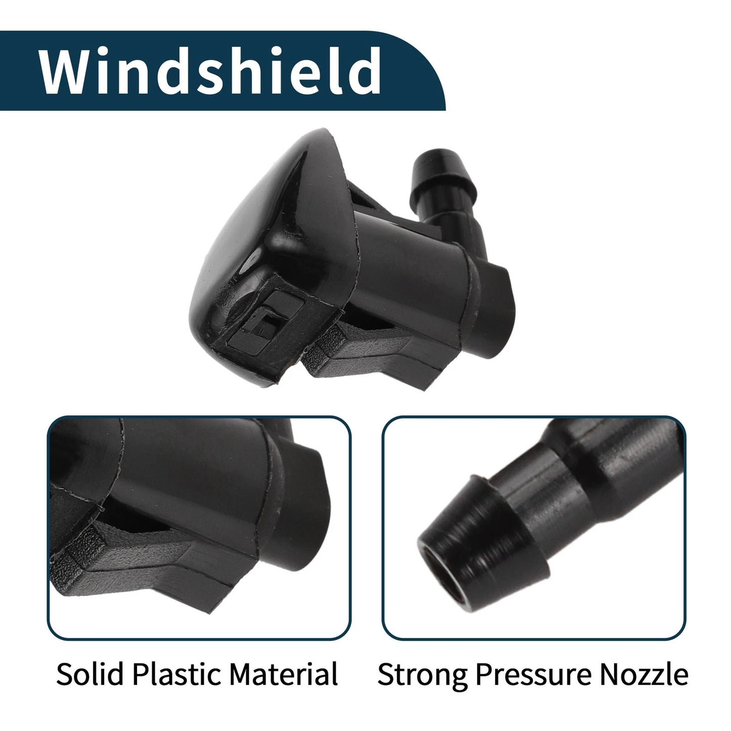Windshield Washer Nozzle & Gasket for Jeep (2011-2018) - 1 Set