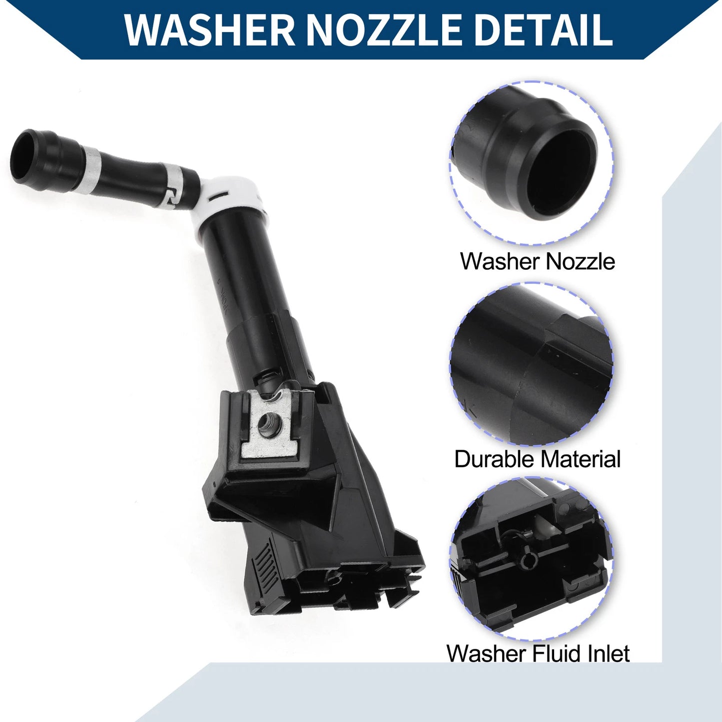 Driver Side Headlight Washer Nozzle for Lexus LX570 (2008-2011)