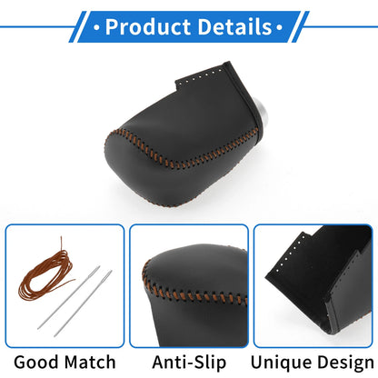 Car Gear Shift Knob Cover for Nissan Altima (2019-2024) Black Brown
