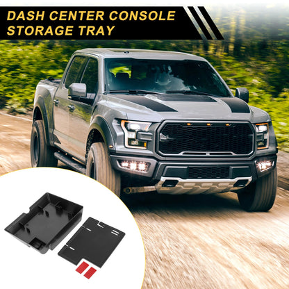 Dash Center Console Organizer Tray for Ford F-150 (2015-2019) Black