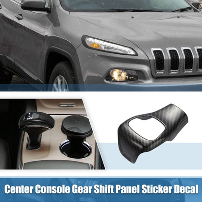 Gear Shift Knob Cover for Jeep Cherokee 2014-2018 - Black Trim Decal