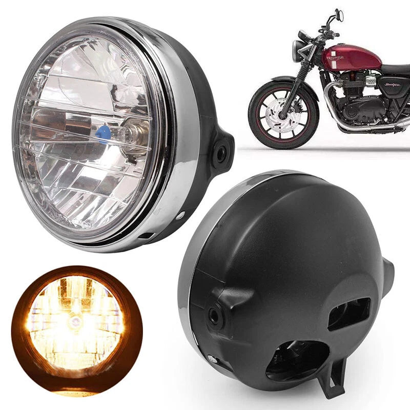 7" Motorcycle LED Headlight Turn Lights for Bobber Cafe Racer (2020-2023)
